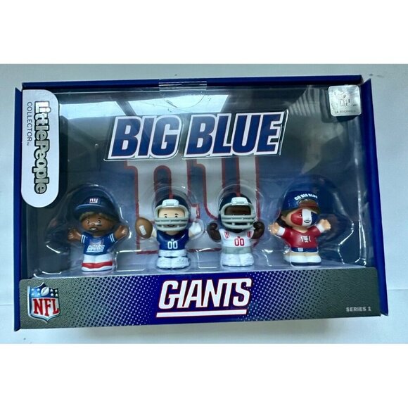 Fisher Price NFL New York Giants “Big Blue” Little People Collector Set Series - Picture 1 of 5